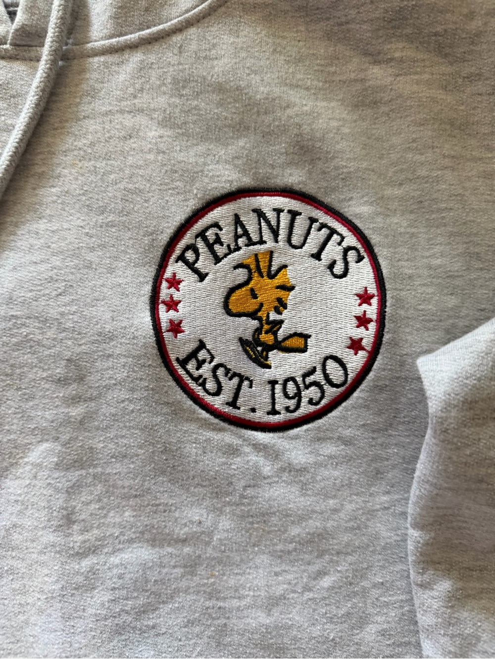Grey snoopy hoodie embroidered logo - Picture 4 of 6